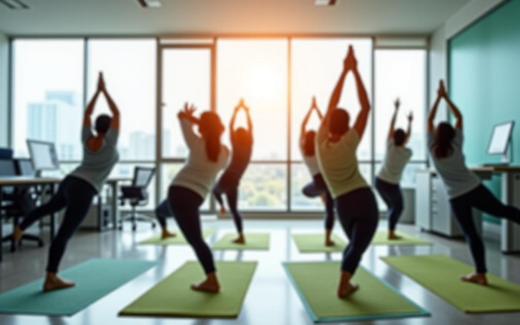 Corporate wellness program sa office
